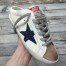 Golden Goose Women's Super-Star Sabots with Blue Glitter Star