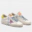 Golden Goose Women's Super-Star Sneakers With Fuchsia Glitter Star