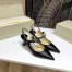 Jimmy Choo Ray 65mm Slingback Pumps In Black Leather