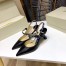 Jimmy Choo Ray 65mm Slingback Pumps In Black Leather