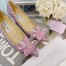 Jimmy Choo Alia 85mm Pumps In Pink Crystal