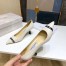 Jimmy Choo Rene 65mm Pumps In White Lambskin