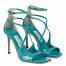 Jimmy Choo Azia 95 Sandals In Malibu Patent Leather