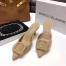 Manolo Blahnik Maysale Kitten Heel 50mm Mules In Beige Suede