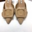 Manolo Blahnik Maysale Kitten Heel 50mm Mules In Beige Suede