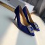 Manolo Blahnik Hangisi 70 Pumps In Blue Satin