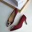 Manolo Blahnik Hangisi 70 Pumps In Bordeaux Satin