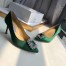 Manolo Blahnik Hangisi 70 Pumps In Green Satin