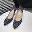 Manolo Blahnik Hangisi 70 Pumps In Navy Blue Satin