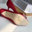 Manolo Blahnik Hangisi 70 Pumps In Red Satin