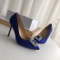 Manolo Blahnik Hangisi 105 Pumps In Blue Satin