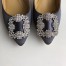 Manolo Blahnik Hangisi 105 Pumps In Grey Satin