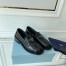 Prada Women's Loafers In Black Unlined Brushed Leather