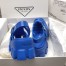 Prada Foam Sandals in Blue Rubber