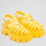 Prada Foam Sandals in Yellow Rubber