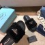 Prada Women's Slides In Black Shearling