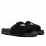 Prada Women's Slides In Black Shearling