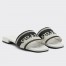 Prada Women's Embroidered Fabric Slides