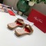 Roger Vivier Covered Buckle Mules in Brown Leather