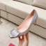 Roger Vivier Trompette Crystal Buckle Pumps in Glitter Fabrics