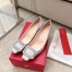 Roger Vivier Trompette Crystal Buckle Pumps in Glitter Fabrics