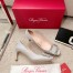 Roger Vivier Trompette Crystal Buckle Pumps in Glitter Fabrics