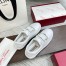 Roger Vivier Very Vivier Strass Buckle Sneakers in White Leather