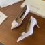 Sergio Rossi SR1 Pumps 75mm In White Patent