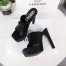 Versace La Medusa Platform Mules In Black Calfskin