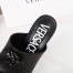 Versace La Medusa Platform Mules In Black Calfskin