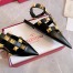 Valentino Garavani Roman Stud Ballet Flats In Black Calfskin