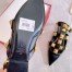 Valentino Garavani Roman Stud Ballet Flats In Black Calfskin