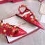 Valentino Garavani Roman Stud Ballet Flats In Red Calfskin