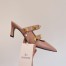 Valentino Roman Stud Mules 65mm In Rose Cannelle Calfskin