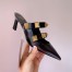 Valentino Roman Stud Mules 65mm In Black Calfskin