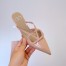 Valentino VLogo Signature Mules 40mm In Beige Patent Leather 