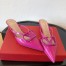 Valentino VLogo Signature Mules 40mm In Pink Patent Leather
