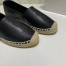 Saint Laurent Monogram Espadrilles In Black Lambskin