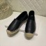 Saint Laurent Monogram Espadrilles In Black Lambskin